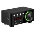 thumbnail image 2 of Amplificador de potencia Bluetooth 5.0 U-disk Reproducción de tarjeta TF Amplificador de potencia de sonido digital estéreo, Negro, Adaptador de corriente, Enchufe de EE. UU. Advancent EL000370-05B, 2 of 2
