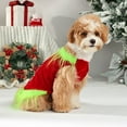 thumbnail image 3 of Ropa para Perros Ganfancp Fiesta de Navidad Invierno Pequeños y Medianos Falda de Navidad, 3 of 7