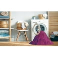 thumbnail image 2 of Ahgly Company Machine Washable Indoor Square Transitional Deep Pink Area Rugs, 5' Square, 2 of 7