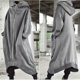 thumbnail image 2 of Unisex Long Sleeve Hooded Nazgul Long Coat Zipper Closure Fleece Lined Long Hoodie-yezi, 2 of 4