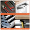 thumbnail image 4 of Danolapsi 72" Rolling Tool Chest with 15 Drawers,Heavy-Duty Steel & Rubber Wood Workbench on Wheels, Garage Workbench with Key Locking System, Drawer Liners for Warehouse Repair Shop, 4 of 7