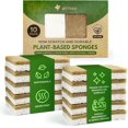 thumbnail image 1 of 10 Pack Biodegradable Natural Kitchen Sponges - Eco Friendly Cellulose and Coconut Dish Scrubbers - Odourless, Non Scratch, Dual Sided Multipurpose Sponges, 1 of 1