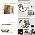 thumbnail image 2 of ZUXONGSY Hummingbird Floral Print Crossbody Hobo Bag Sets for Women, Leather Shoulder Handbag Tote Bag Satchel Purse with Leather Wallet, Multi Pocket Messenger Purse with Adjustable Strap, 2 of 5