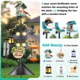 thumbnail image 5 of Teblint 92" Bird Feeding Station, Heavy Duty Bird Feeder Pole Bird House Stand Mount Kit with Squirrel Proof Baffle Shepherd Hooks for Outdoor, Adjustable Feeder Stand for Attracting Wild Birds, 5 of 10
