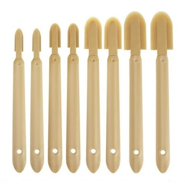 4 Sizes Caulk Finishing Set Tool 8 Pcs,Sealant Spatula Spreader,Reusable Tiles Smoothing Tool Applicator,Multifunctional Caulking Remover for Bathroom,Effortless Easycaulking Tool with Rubber Tips