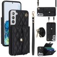 thumbnail image 1 of Samsung Galaxy S22 Funda Protectora con Bloqueo para Billetera Funda con Tapa Magnética Bolsillo con Ranuras para Múltiples Tarjetas con Correa para el Hombro y Correa para la Muñeca Desmontables, 1 of 7