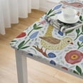 thumbnail image 5 of BANET  Spring Fun Fabric Tablecloth, Floral Print Stain and Wrinkle Resistant Spring Tablecloth white, 5 of 8