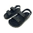 thumbnail image 6 of JEFFRICO Boys Comfort Double Buckle Sandals Kids Adjustable Back Strap EVA Water Sandals Slides, 6 of 6