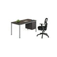 thumbnail image 2 of Boss Office Products Simple System 66" x 24" Single Desk with (1) Pedestal, Driftwood, 2 of 6