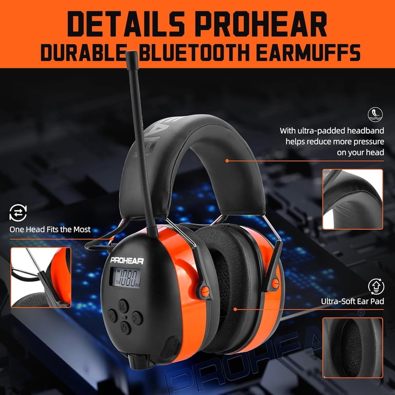 PROHEAR 033 2.0 Bluetooth Hearing Protection Headphones photo 2