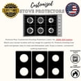 thumbnail image 2 of Premium Plus Stove Protectors for Jenn-Air Gas Stove Model JGC7636BS01, Custom Cut, Easy to Clean Stove Liner, Made in the USA., 2 of 8