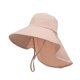 thumbnail image 2 of Sombrero de pescador plegable y portátil con cobertura trasera larga para viajes, caminatas y calles. Negro, 2 of 9