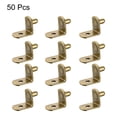 thumbnail image 3 of Uxcell 0.2'' Soporte de estante Soporte de estante con agujero Bronce 50pcs, 3 of 3