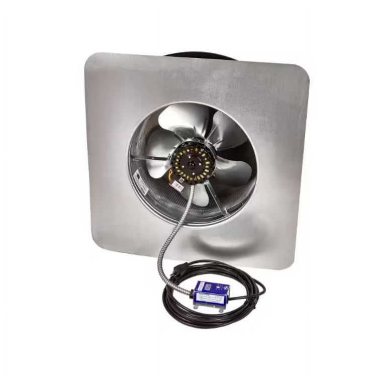 GAf Master Flow 1050 CFM Black Galvanized EZ Cool Plug-In Power