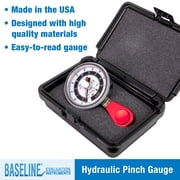 Baseline Hydraulic Pinch Gauge 50lb Capacity Hand Therapy Equipment Finger Strength Tester Physical Therapy Rehabilitation Wrist, Hand, Fingers - Red