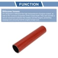 thumbnail image 4 of Unique Bargains 57mm ID Straight Coupler Silicone Hose 4 Layers of Cloth Intercooler Heater Turbocharger Air Intake Pipe Radiator Coolant Tube 305mm L Red Black, 4 of 7