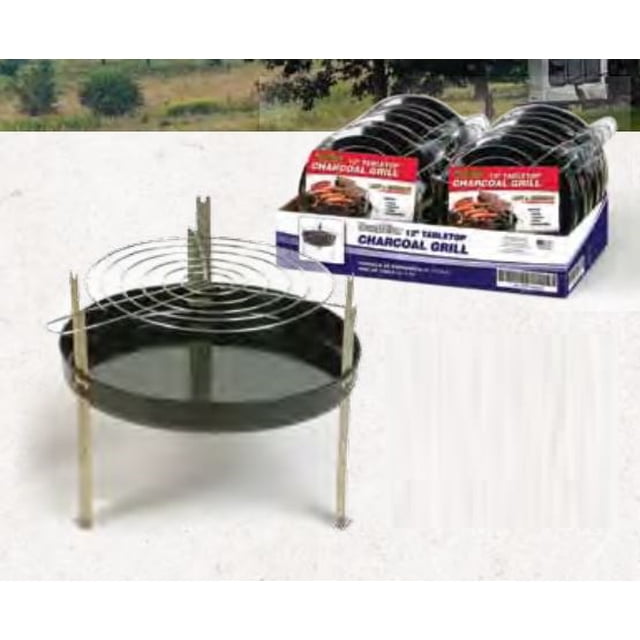 Kay Home Présentoir de Gril de Table pour Point de Vente à 5; Gril de 12 Pouces de Diamètre; avec 12 Grils