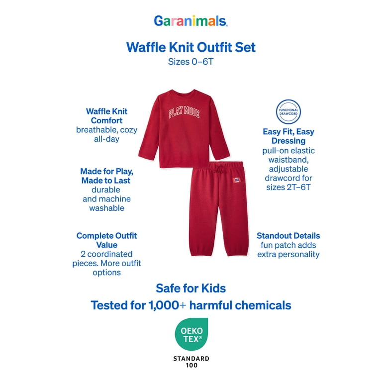 Garanimals Baby & Toddler Boy Waffle Knit Thermal Set photo 7