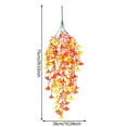 thumbnail image 3 of weibbin 1PCS Artificial Fake Hanging Flowers Plants for Outdoor Fall Autumn Decoration,Faux Silk Flower in Planter UV Resistant Look Real for Home Outside Porch Garden Yard Patio Decor, 3 of 8