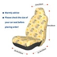 thumbnail image 3 of Wukai mouse and cheese Full Set Car Seat Covers with Soft Padding Universal Auto Front Seats Protector and Cushion Mat, 3 of 5