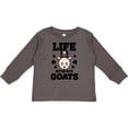 thumbnail image 3 of Inktastic Life is Better with Goats Boys or Girls Long Sleeve Toddler T-Shirt, 3 of 5