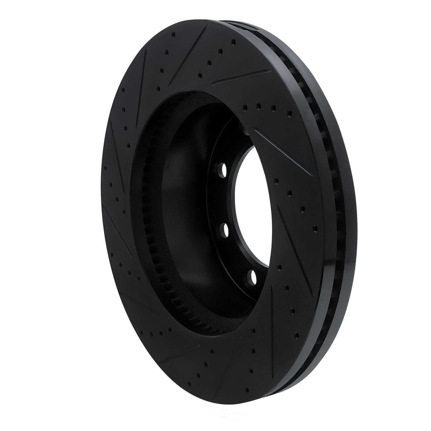 Dynamic Friction Company 633-54223R DFC Brake Rotor - Drilled And Slotted - Black