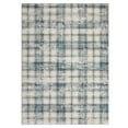 thumbnail image 5 of Haperlare Modern Area Rugs for Living Room Tartan Plaid Area Rug Luxurious Soft Bedroom Decor Rug Farmhouse Non Slip Throw Rugs, 8' x 10' Blue Beige, 5 of 7