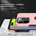 thumbnail image 5 of JTCASES for iPhone 15 Pro Max Case, Car Mount Bracket 2-layer Hybird Shockproof PC TPU Anti-fall Slim Fit Lightweight Magnetic Cover for iPhone 15 Pro Max（6.7" 2023) - Rosegold, 5 of 7