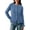 Grey Blue, variant on Womens Fall Button Down Cardigans Chunky Knit Ruffle Open Front Cropped Cardigan Sweaters Soft Long Sleeve Tops