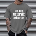 thumbnail image 6 of Razzly Men's T Shirts Funny Graphic Print Casual Short Sleeve Tee Lightweight Comfortable Summer Wear Stylish Daily Top(Dark Gray,2XL), 6 of 6