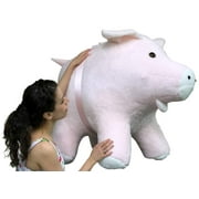 American Made Giant Stuffed Pig 40 Inches Pink Color Soft Made in the USA