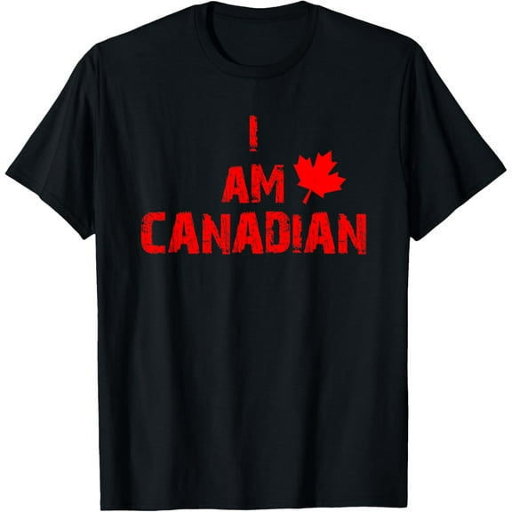 I Am Canadian Celebrating Canada Roots Maple Leaf T-Shirt