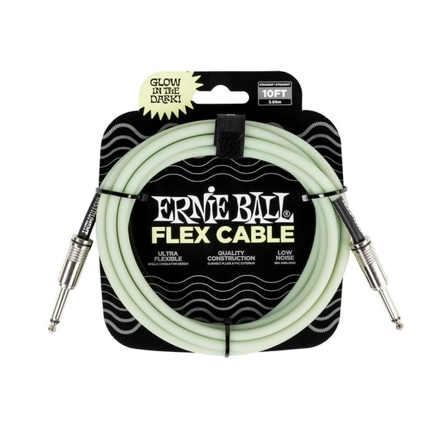 Cable para Instrumentos Ernie Ball Fosforescente 3m Recto a Recto
