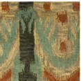 thumbnail image 3 of SAFAVIEH Ikat Crane Paisley Wool Area Rug, Olive/Gold, 3' x 5', 3 of 5