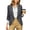 Gray, variant on Womens Blazers for Work Casual 3/4 Sleeve Double Breasted Suit Jacket Business Office Open Front Blazer with Pockets Gray S