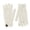 White, variant on Fgnfyis Winter Gloves for Women Women Knitted Warm Solid Color Touchscreen Friendly Cold Weather Heat Retention Mittens Yellow