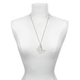 thumbnail image 3 of Delight Jewelry Acrylic Cut Out Butterfly Mirror Silvertone Best Friends Forever Bar Charm Necklace, 23", 3 of 4