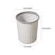 thumbnail image 3 of Bote de basura delgado de plástico - Diseño sin tapa | Cubo de basura que ahorra espacio para baño, dormitorio, cocina, oficina | Ligero Blanco o Gris | Material duradero | 9.25x8.46x6.69 pulgadas, 3 of 7