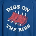 thumbnail image 3 of Instant Message - Dibs On The Ribs - Men's Long Sleeve T-Shirt, 3 of 6
