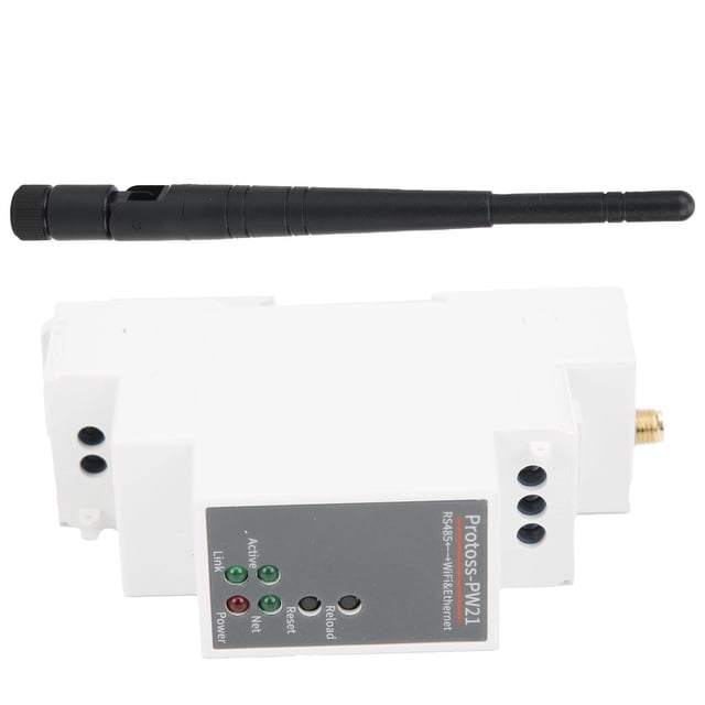 Servidor Ethernet serie RS485 a WIFI para sistema eCos con antena 9-50 VCC PW21-M