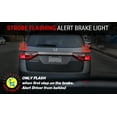 thumbnail image 4 of 7443 Red Stop Brake 2835 Flash Strobe Rear Alert Safety 12-LED Light Bulbs (7443, Red), 4 of 7