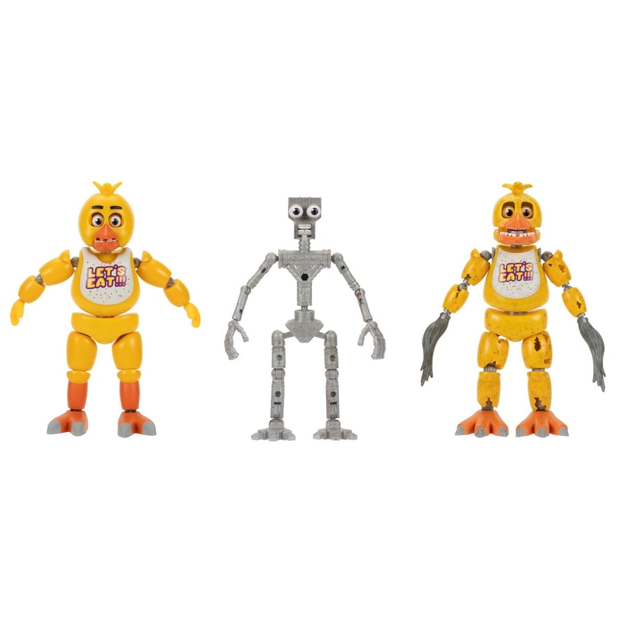 Five Nights at Freddy’s 6 inch Endo-Series Collector Figure: Endo-1 with Classic Chica & Withered Chica Pieces