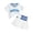 Blue, variant on Toddler Girl Outfit Sets 5t Toddler Girls Clothes Spring Summer Outfits Ruffle Sleeve T-shirt Bowknot Shorts Cute Girl Clothing Set,Blue