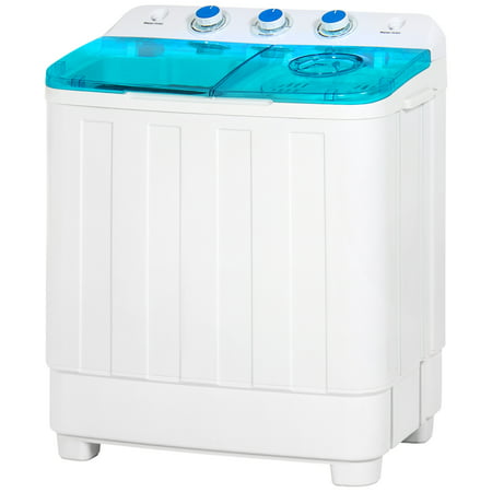 Best Choice Products Portable Mini Twin Tub Compact Washing Machine w/ Spin Dry Cycle, 18lb Load (Best Rv Washer Dryer Combo)