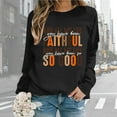 thumbnail image 2 of Women Crew Neck Pullover Women's Sweatshirt Dress 2026 Women Oversize Sweatshirts Long Sleeve Crewneck Letter Printed Lightweight Loose Sweatshirts Blouse Top S, 2 of 7