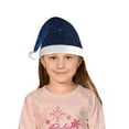 thumbnail image 5 of Fotbe Sparkling Blue Glitter for Christmas Hat, Santa Hat for Kids Xmas Holiday Hat Comfort Christmas New Year Festive Party Supplies, 5 of 6