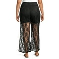 thumbnail image 2 of Ella Samani Women's Plus Size Wide Leg Lined Lace Pants, 2 of 6