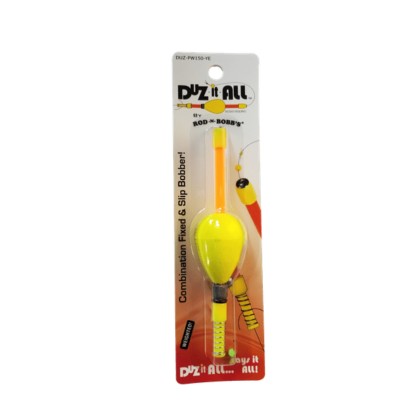 Duz-It-All 1.50" Weighted Yellow Slip Bobber