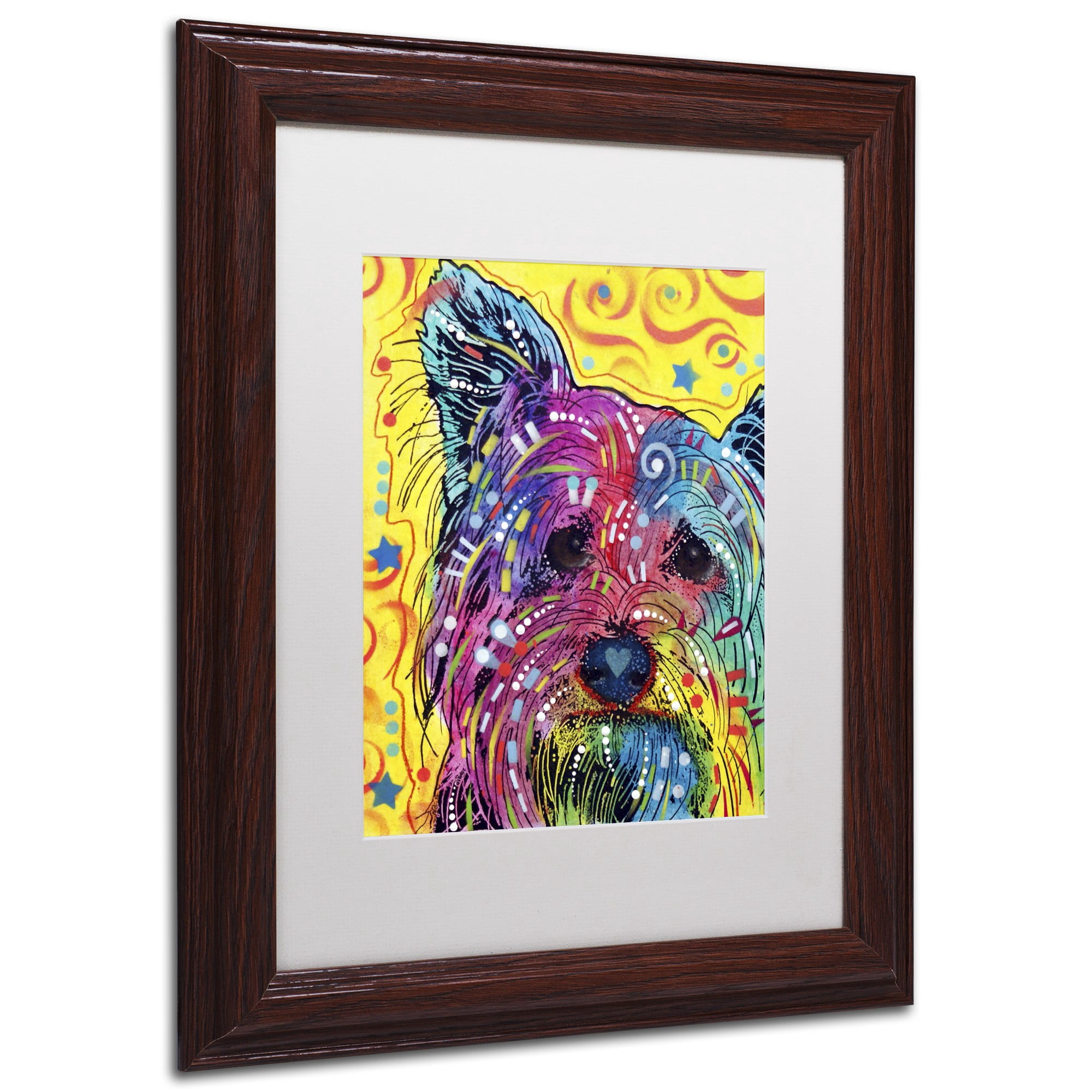 Trademark Fine Art "York I" Canvas Art by Dean Russo, White Matte, Wood Frame