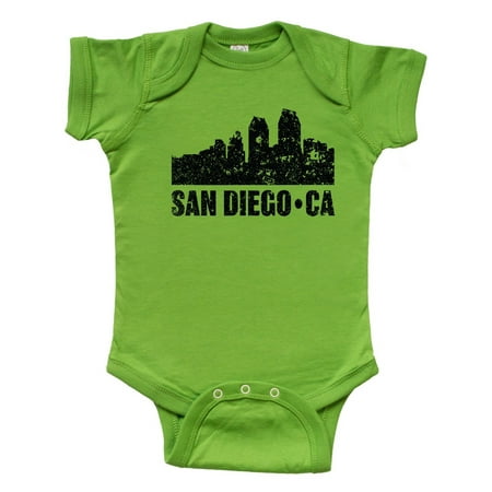 

Inktastic San Diego California Skyline with Grunge Gift Baby Boy or Baby Girl Bodysuit